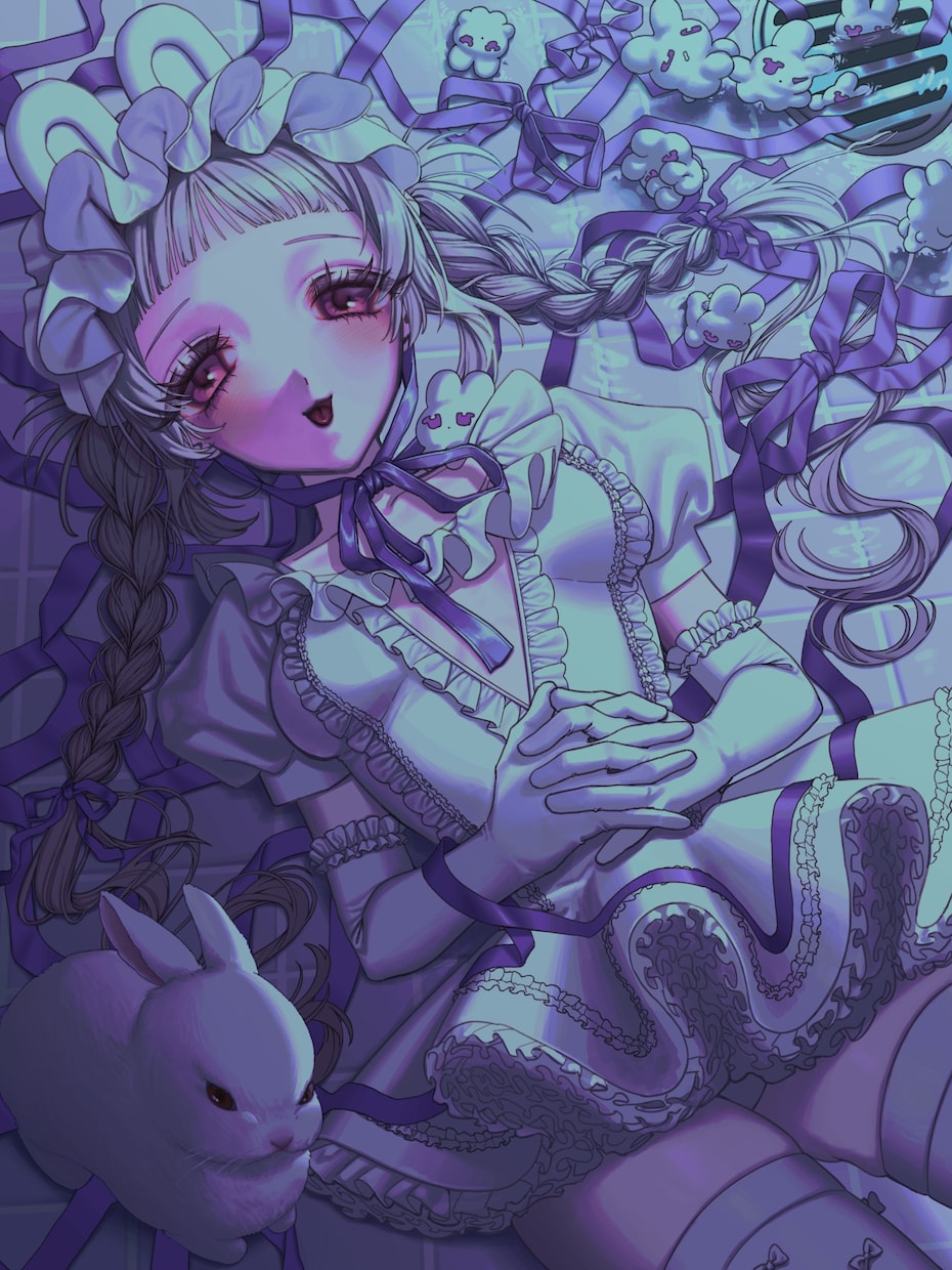 アイコンや動画のサムネイルなどを作成します ダークでかわいらしいイラストを描きます。 イメージ1