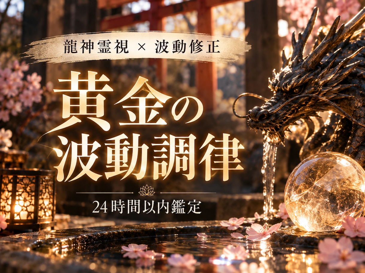 金運上昇波動を龍神霊視と共に届けます お金への不安や思い込みを見つめ直す、金運ヒーリング。 イメージ1