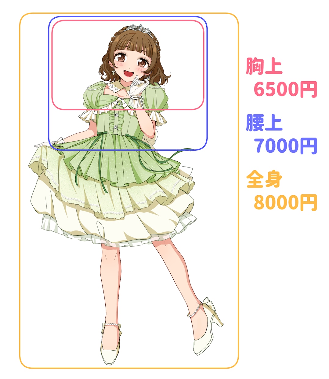 アニメ風のかわいいイラストお描きします アイコン、立ち絵、配信用など用途に合わせて制作します！ イメージ7