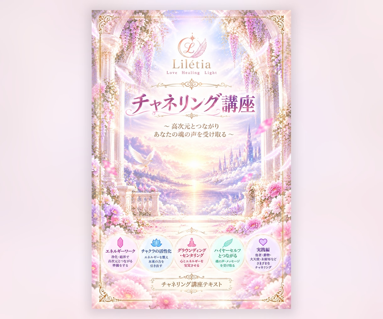 初心者向け✨チャネリング講座・講師がサポートします ★カラー図入り★１回完結で学べる講座です。 イメージ4