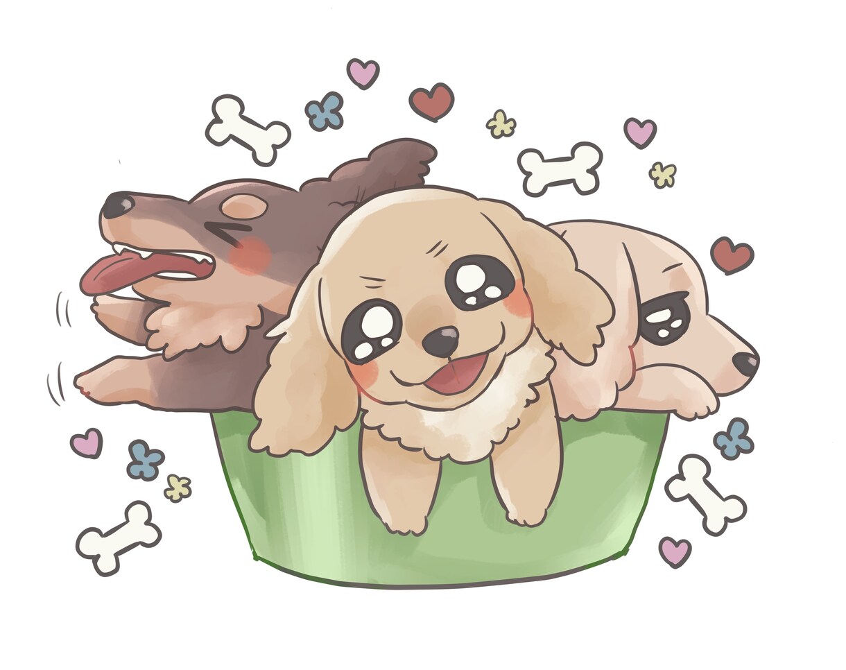 ペットのイラスト描きます 犬猫鳥なんでもOK！アイコン等に使えるイラストを描きます。 イメージ1