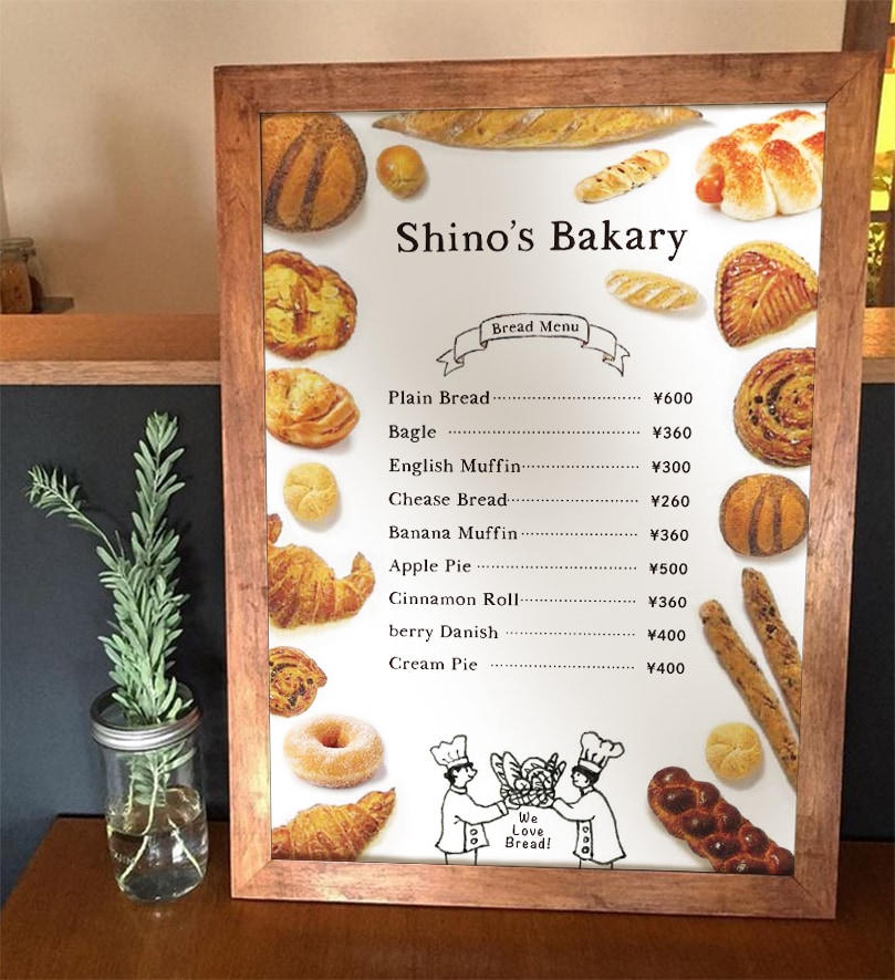 店頭ポスター・メニューパネルのデザインをします 美味しそう！を伝えるシンプルなデザイン イメージ4