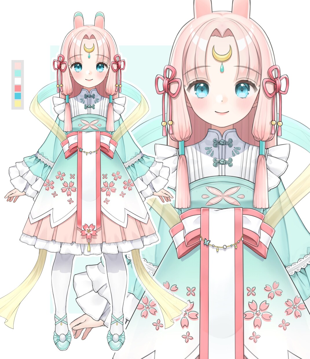 Vtuberの立ち絵を制作をします Vtuberのキャラクターデザイン(パーツ分け込み) イメージ8