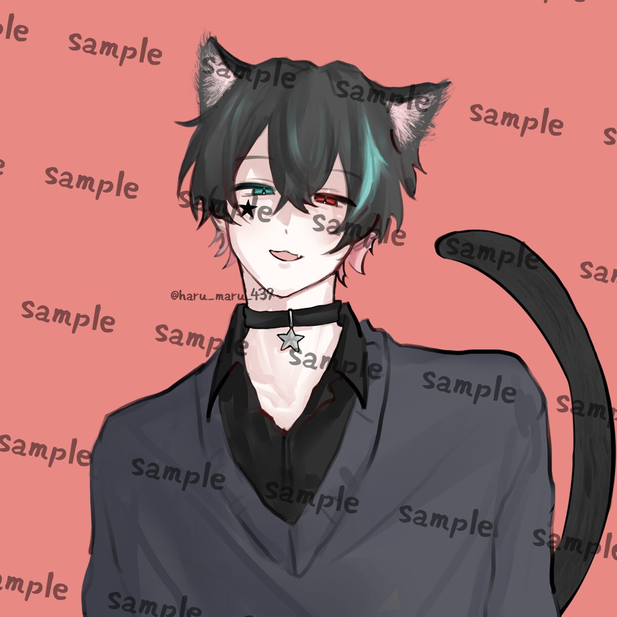 オリジナルキャラのバストアップイラストを描きます SNSアイコンや立ち絵にも使えるイラスト イメージ4