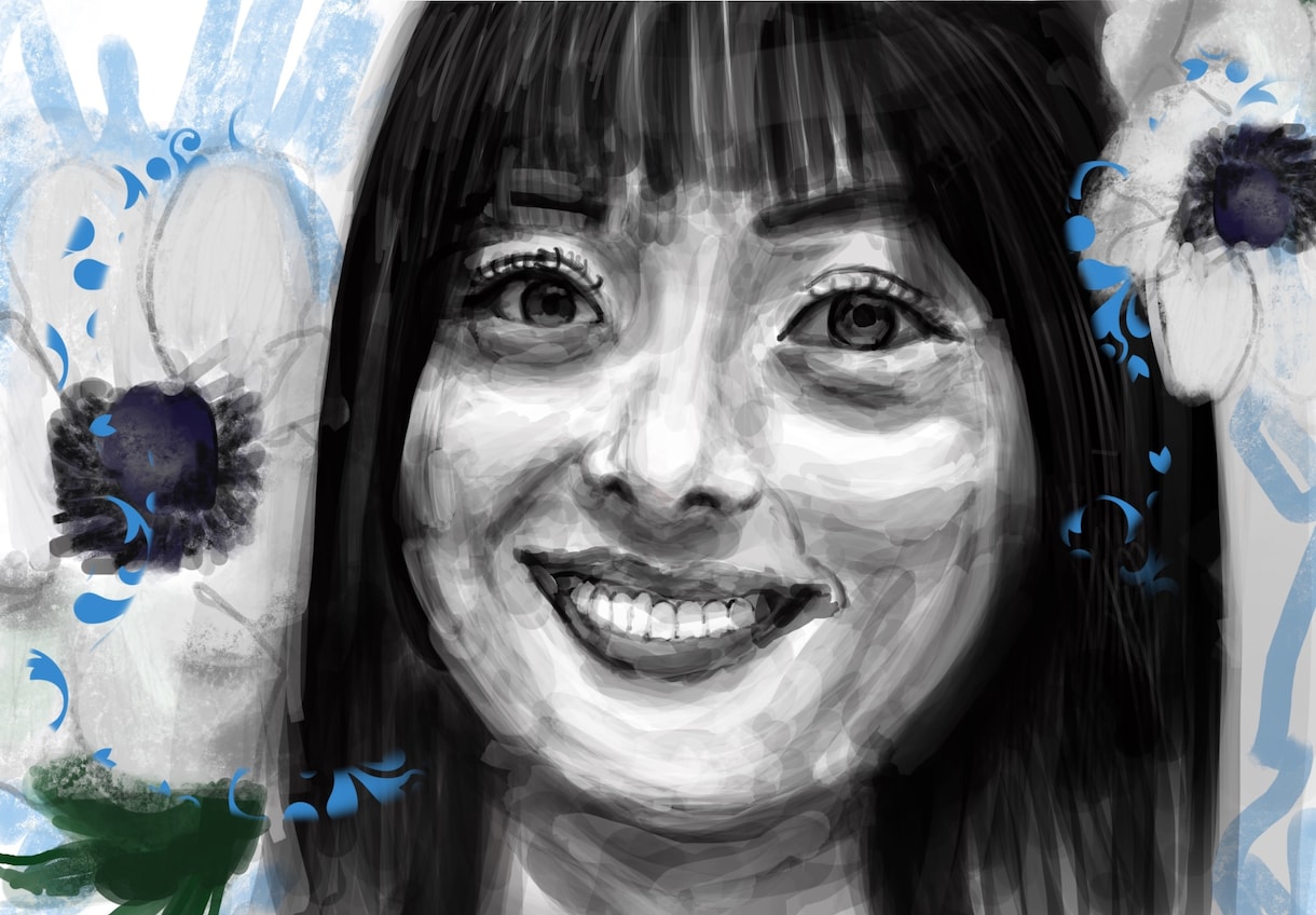 厚塗りで似顔絵を描きます 重厚感のある似顔絵を求めている方へ イメージ2