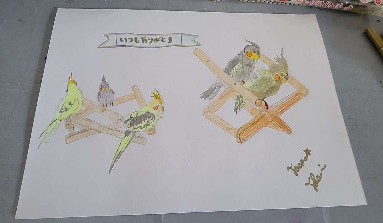 似顔絵を描くのが得意です。下書き～色鉛筆使ってます お客様に喜んでくれると嬉しいです。プレゼントしても喜しいです イメージ5