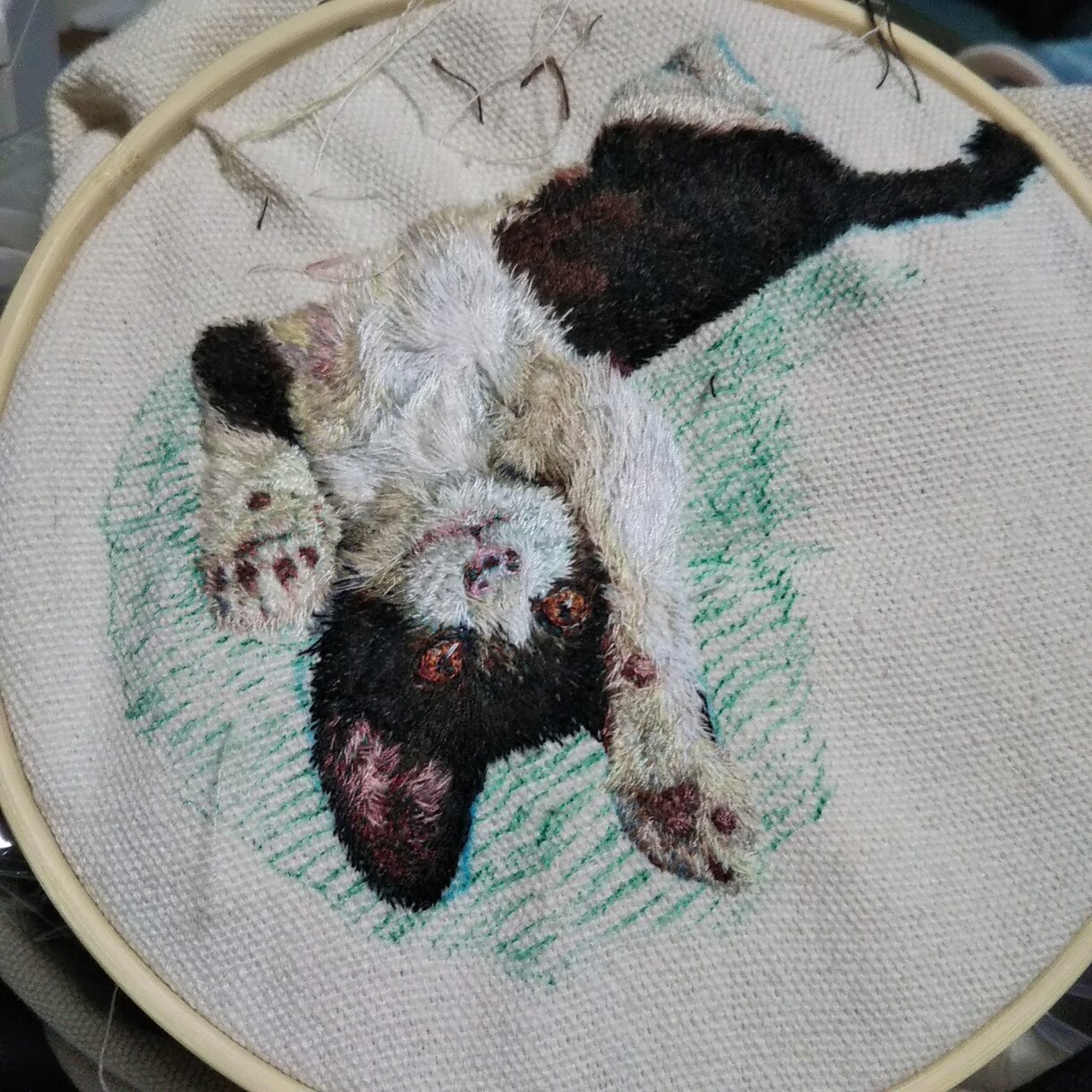刺繍オーダー受け付けます あなたの可愛いペット写真を刺繍いたします【顔部分のみ】 イメージ6