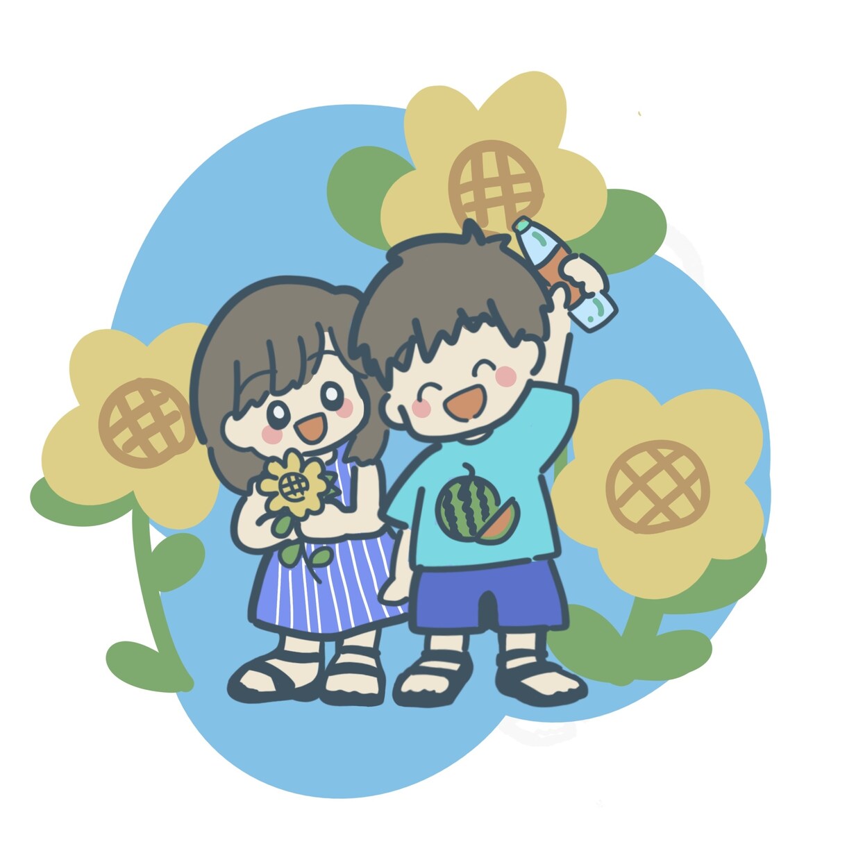 シンプルで可愛いイラストを作成します シンプルでかわいいイラストを作成いたします☺️ イメージ1