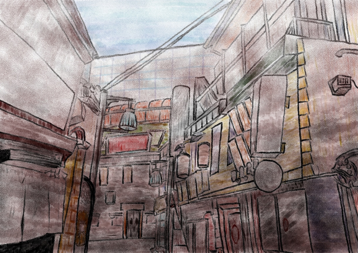 自然や街の背景を描きます 絵の具で書いたようなタッチで描きます！ イメージ4