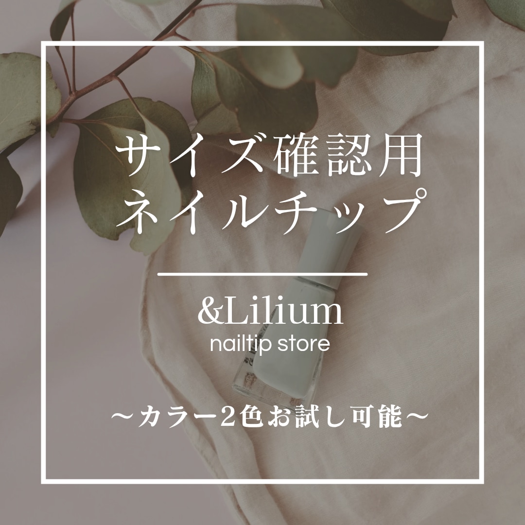 サイズ確認用ネイルチップの販売ページになります サイズ違いの防止に！違和感なくネイルチップを付けたい方へ。 イメージ1