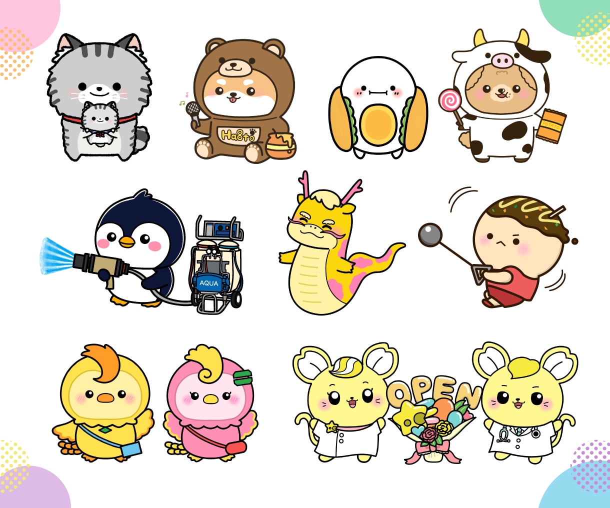 集客に役立つ！企業・店舗のキャラクター制作します 商用利用、グッズ制作・販売も可能 イメージ5