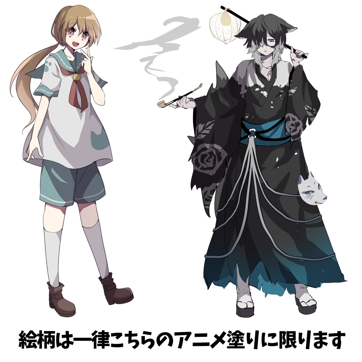 先着1名限定低価格で立ち絵・1枚絵描きます 中性キャラや少年少女を描くのが得意です！ イメージ3