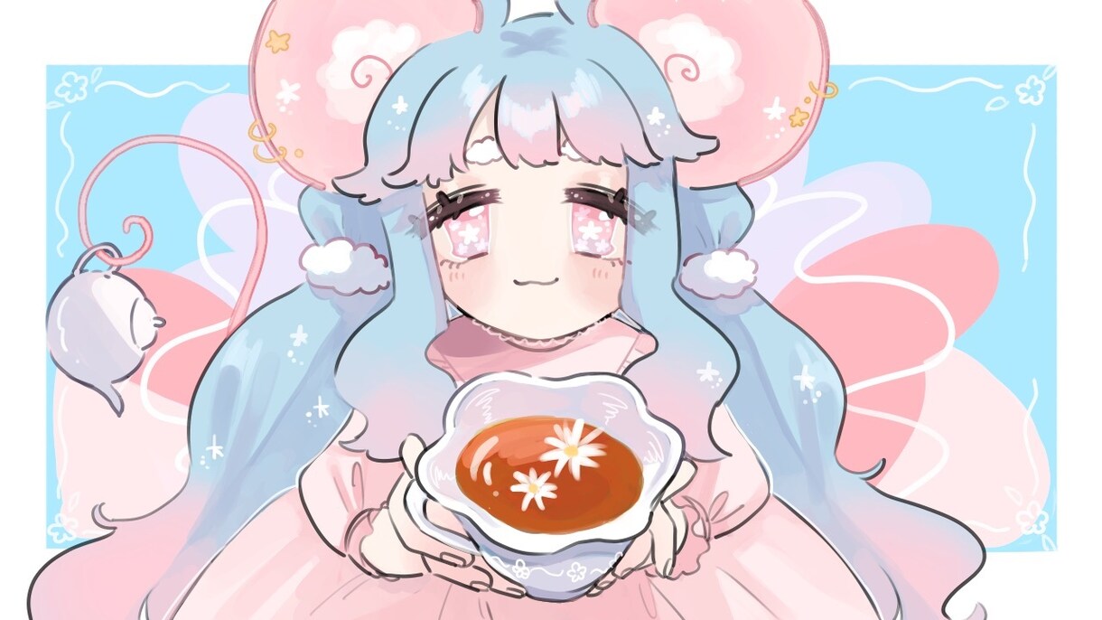 イラスト作成します オリジナルキャラクターの立ち絵、動画のサムネイルなど イメージ1