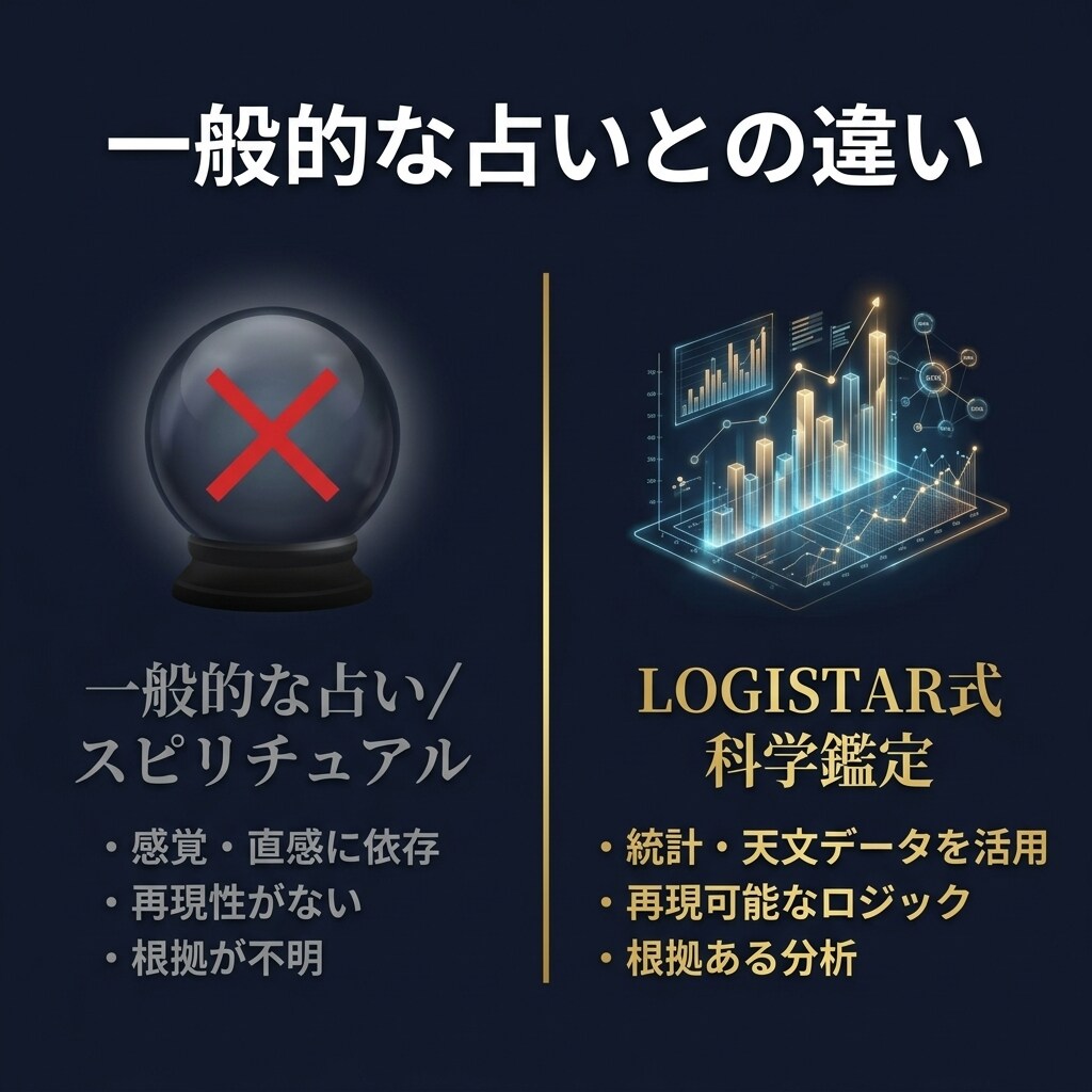 科学と統計が導く人生の過去と未来を占います 脱スピリチュアル。論理と統計であなたの悩みを解決に導きます イメージ2