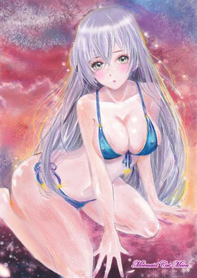 ミクストメディアで萌え系少女を描きます 個人観賞・贈答品用のセクシーで愛らしい少女を描くのが得意です イメージ4