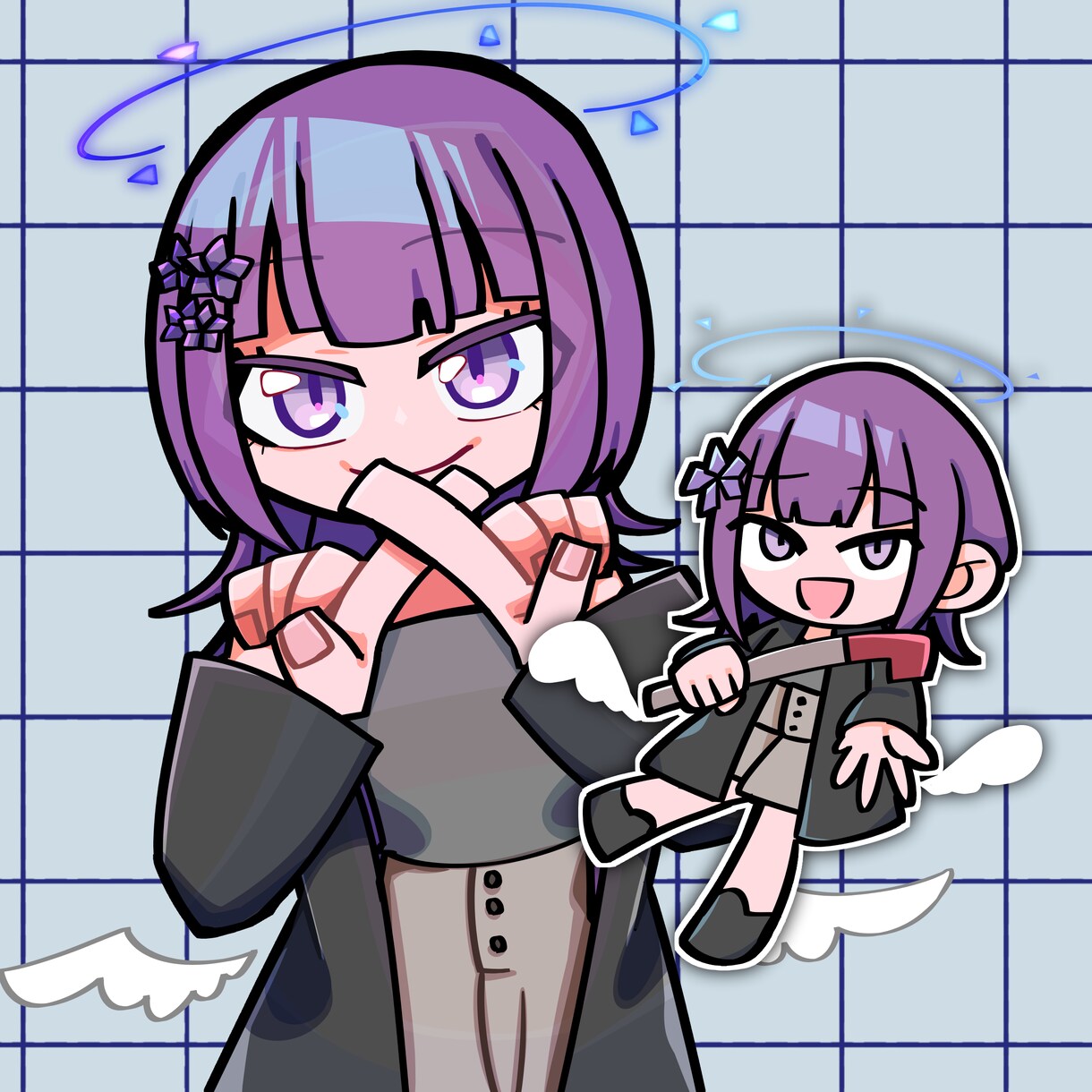 太線×ポップなデフォルメキャラ描きます 太線とぱきっとした色のポップなデフォルメイラストを制作します イメージ3