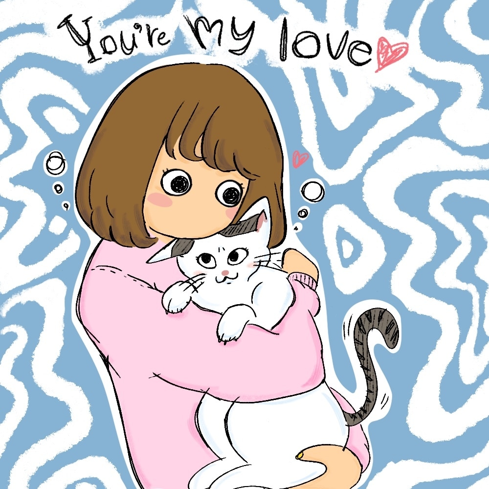 ゆる似顔絵がかわいいポップなアイコン描きます 手書きのゆる絵 シンプルでおしゃれな似顔絵アイコンオーダー イメージ2
