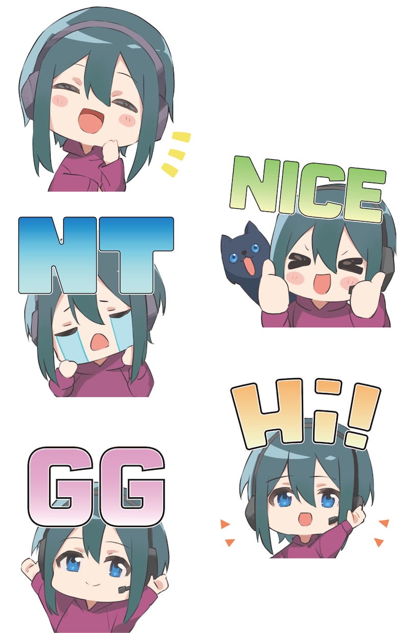 Twitchやline用のスタンプ作ります かわいいSDキャラクターイラストが欲しい方 イメージ1