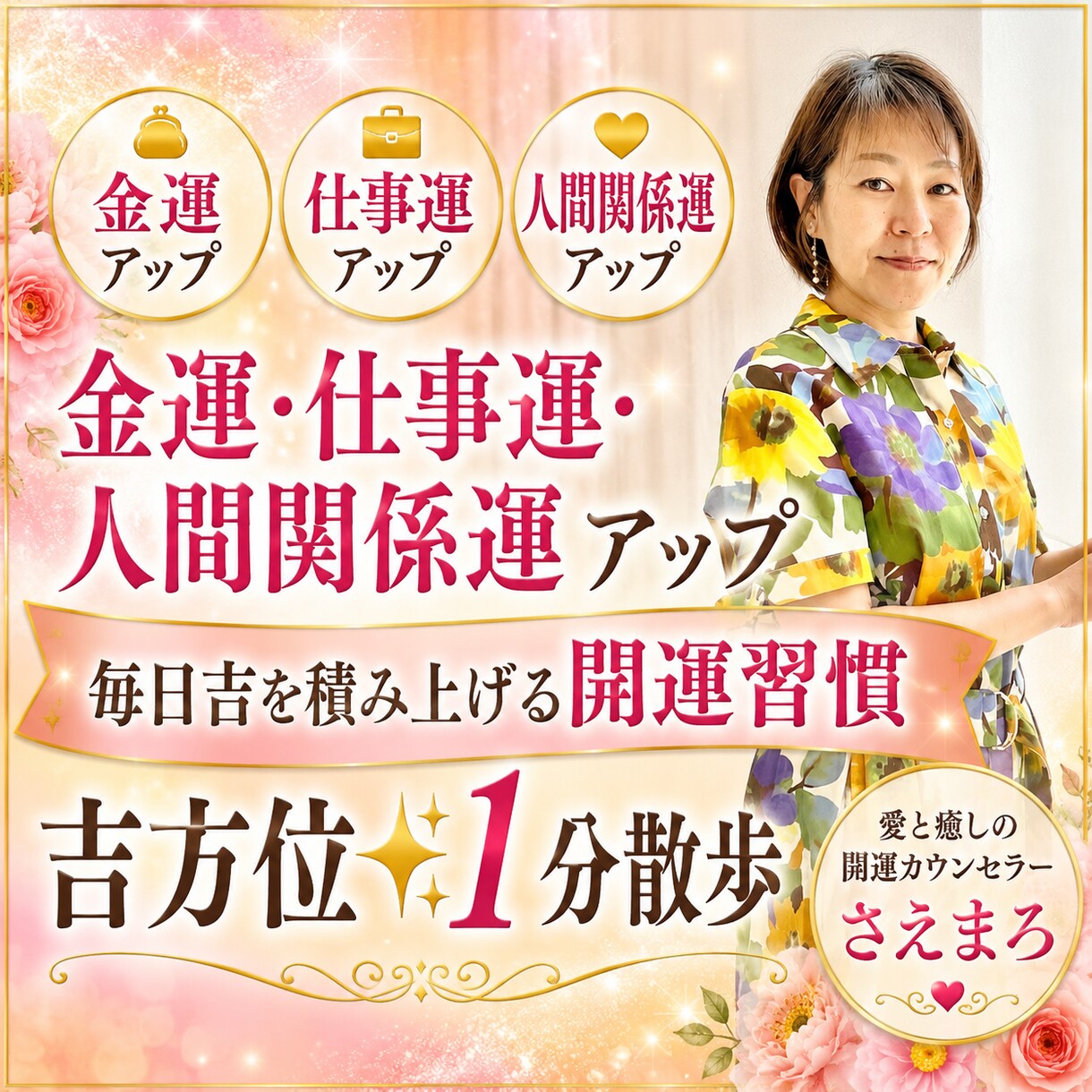 金運・仕事運を吉方位1分散歩で整えます 毎日吉を積み上げる開運習慣をお伝えします イメージ1