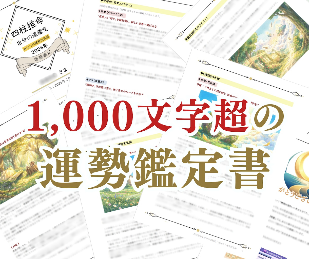 四柱推命で「2026年の運勢」を占います 人生の天気図を知れば怖くない。1000文字超のボリューム鑑定 イメージ2