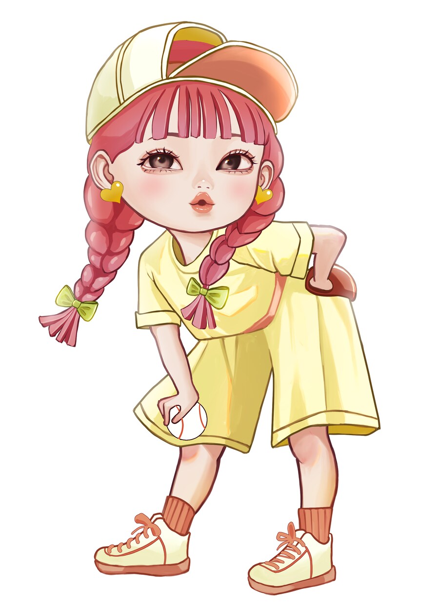 商用利用OK！！キュート可愛いミニイラスト描きます ポーズ・仕草全て可愛いイラストお描き致します イメージ6