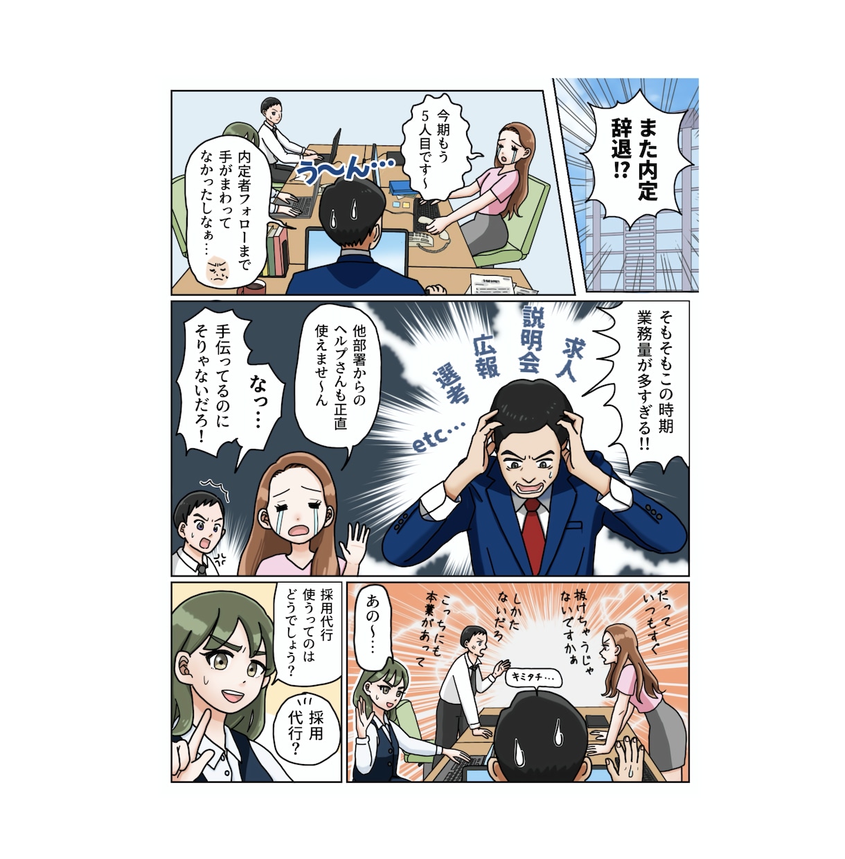 伝わる広告漫画でweb集客・売上upに貢献します 愉快なデフォルメ漫画★LP、チラシ、ブログ、SNS広報に！ イメージ5