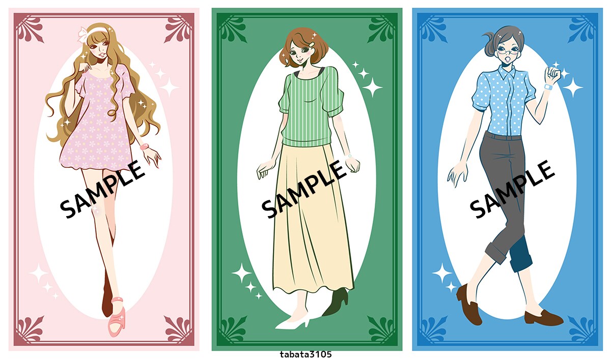 イラレで人物ファッションイラスト描きます Illustratorを使用してイラスト作成します イメージ4