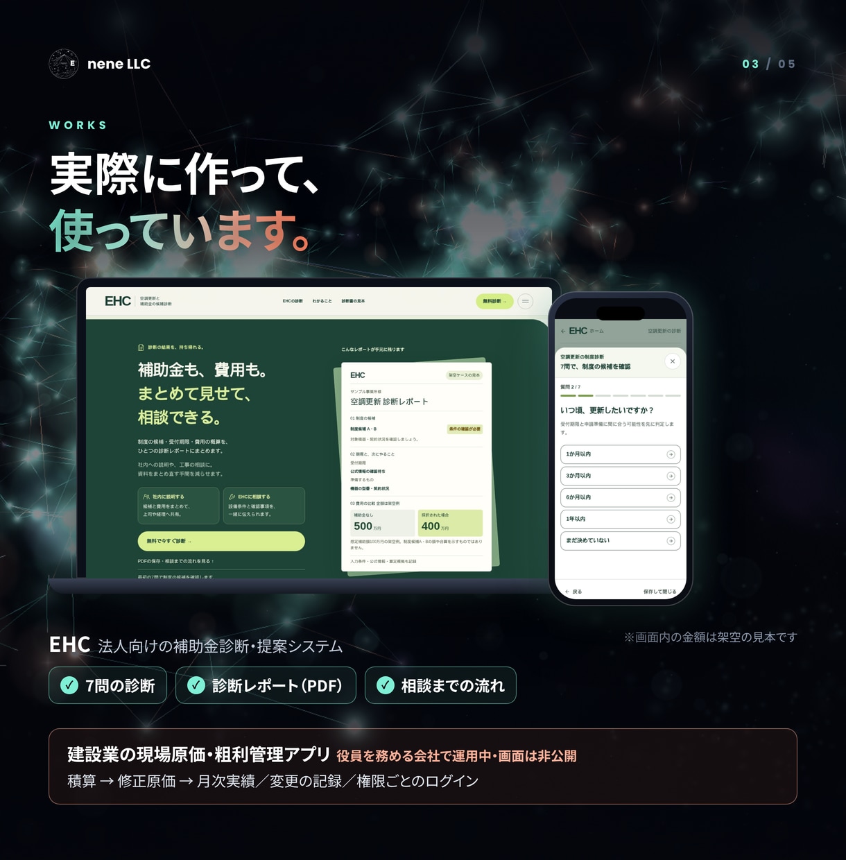 予実・原価・採用管理などの業務システムを作ります Excelや紙の管理を、入力・集計・帳票のWebアプリに イメージ3