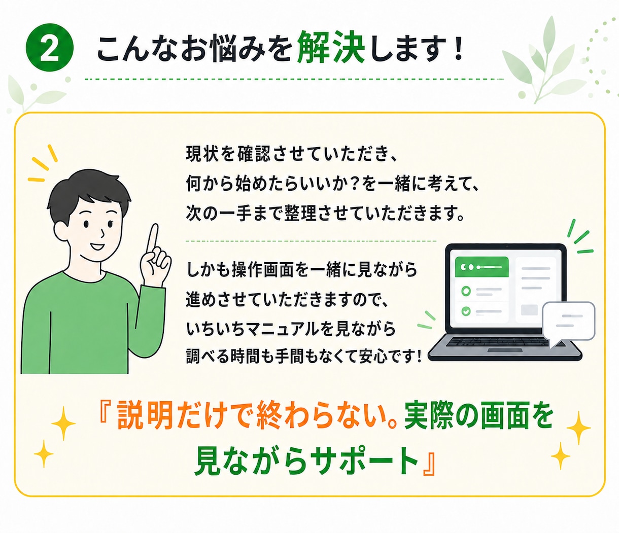 初心者でもOK！Lステップの初期設定サポートします 丁寧なサポートで設定の「分からない」をゼロにします イメージ3