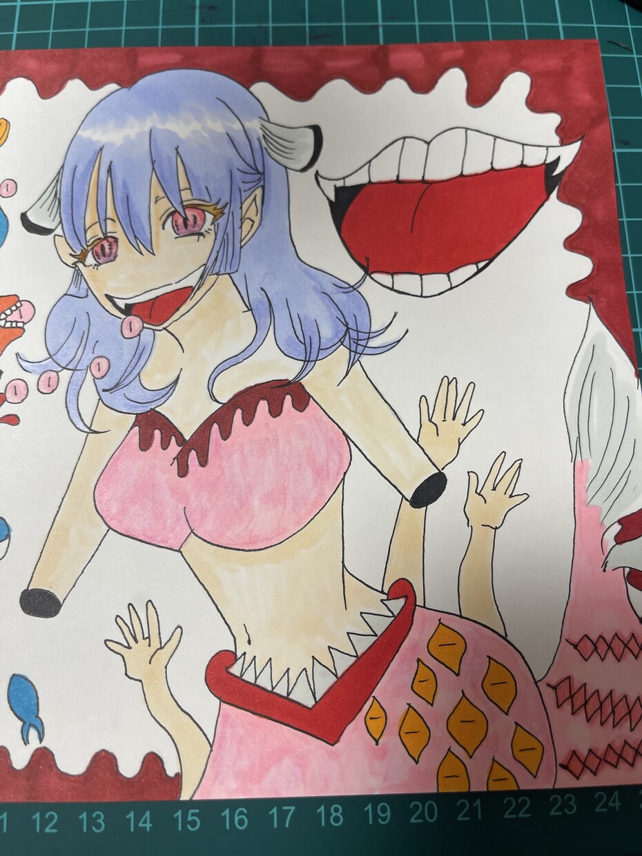 自己の感情を表現した作品を作品します 作品名：会社のオバさんの噂連鎖の件 イメージ2