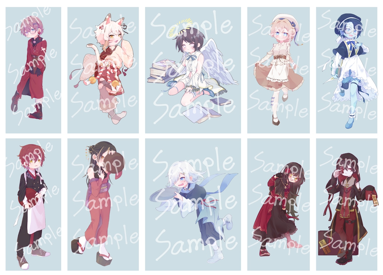 TRPGの立ち絵やKP駒の作成を受け付けます TRPG大好き！かわいい絵柄・服デザインが得意です！ イメージ3
