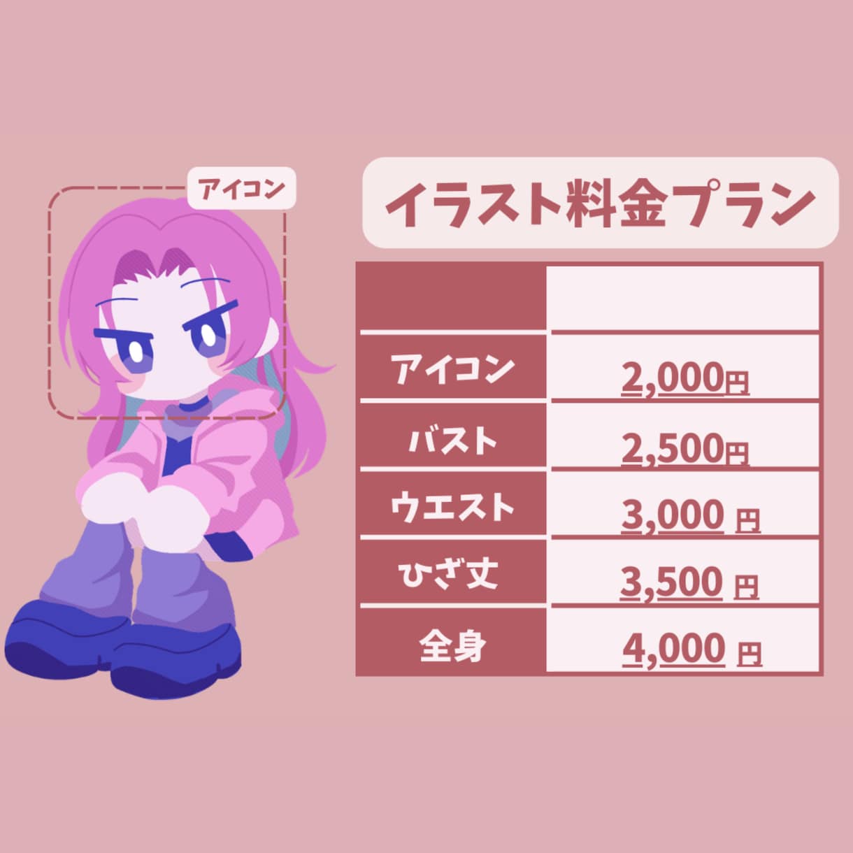 Vtuber向け！ポップなデフォルメ描きます アイコン、おはV、サムネ、グッズにもピッタリ イメージ10