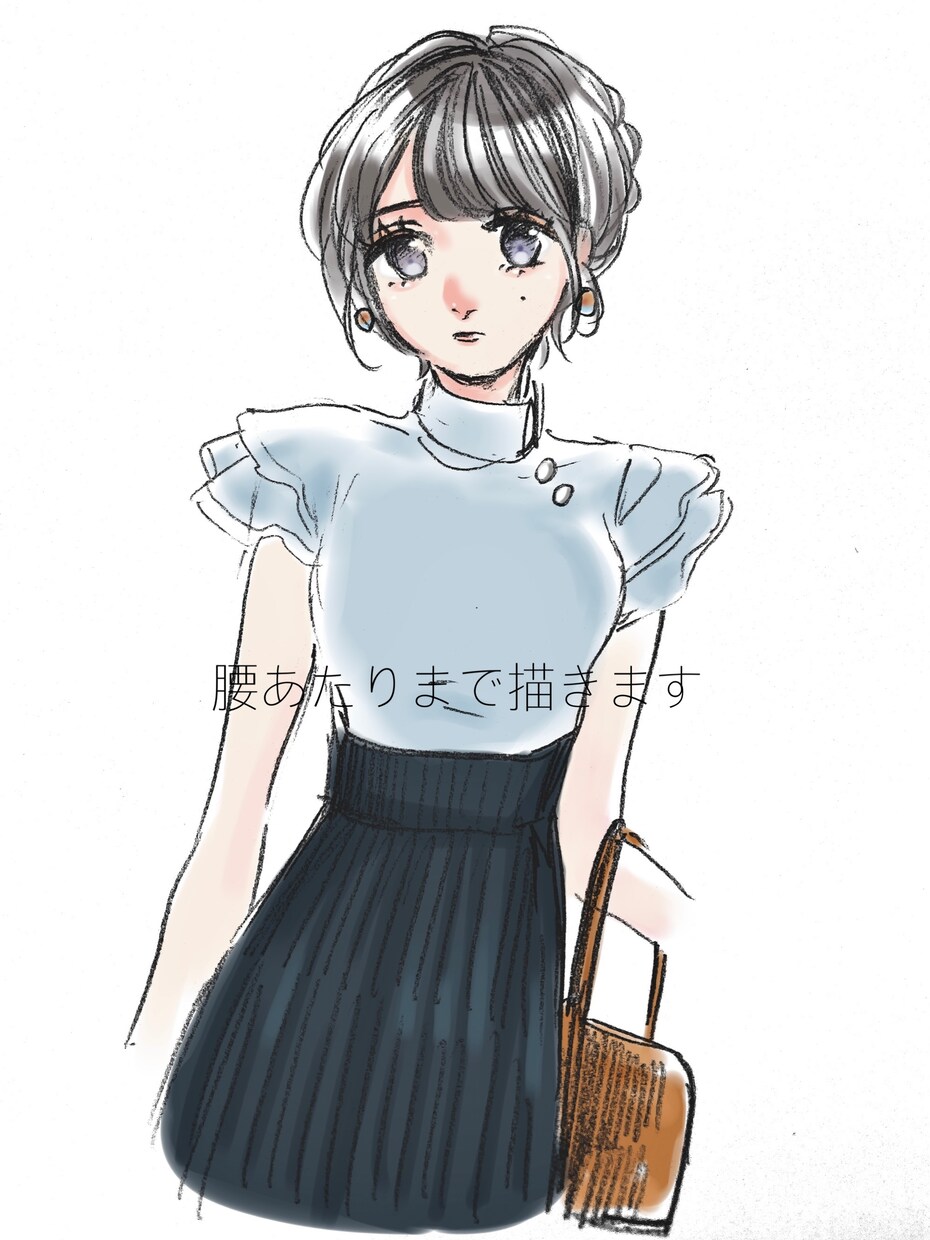 お姉さん描きます アナログスキャン＋デジタル着色で他に無いイラストタッチ イメージ3
