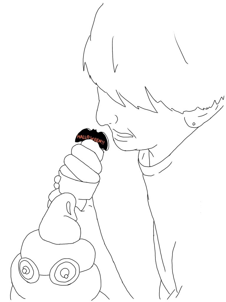 おしゃれな線画アイコン描きます あなたの雰囲気を全身線画で伝えます イメージ2