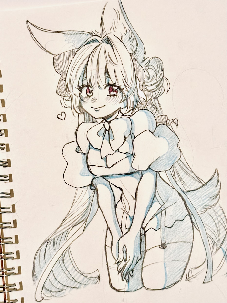 アイコン、1枚絵、修正無制限！？アナログ描きます SNSで活動したいな、かわいいイラストが欲しい方へ！ イメージ6