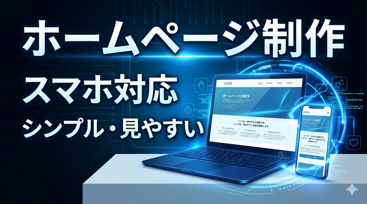 AI駆使して低コストなホームページ制作します 専門知識ゼロでOK！スマホ対応のシンプルサイト作ります イメージ1