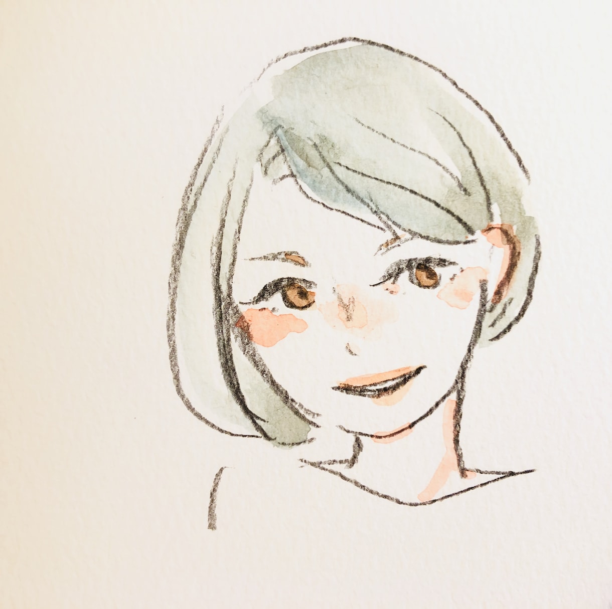 アイコン等に！水彩の優しく可愛いイラスト描きます 水彩タッチで手描きのあたたかい雰囲気が好きな方へ イメージ2