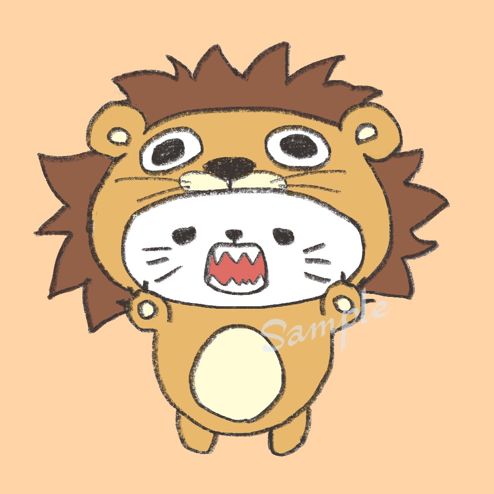 ゆるい着ぐるみアイコン作成します 丁寧なカウンセリングで、どこか憎めないキャラクターを描きます イメージ3