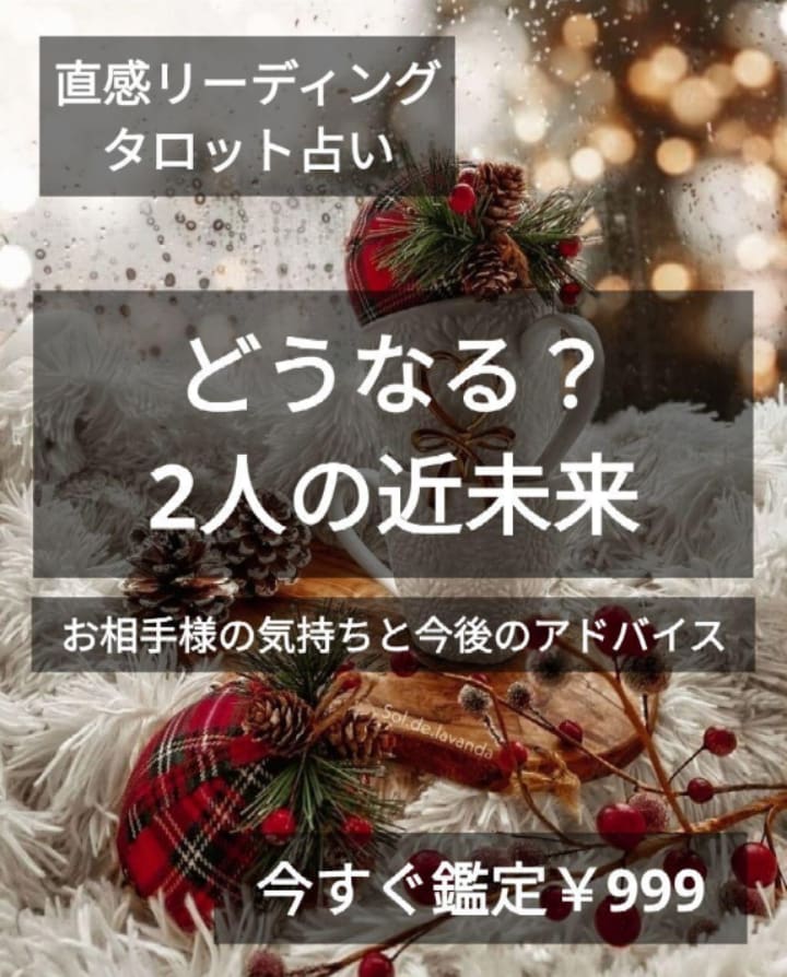 どうなる２人の近未来　近未来とお気持ち鑑定致します チャット鑑定　２人の気持ちと近未来/今後のアドバイス総合鑑定 イメージ1