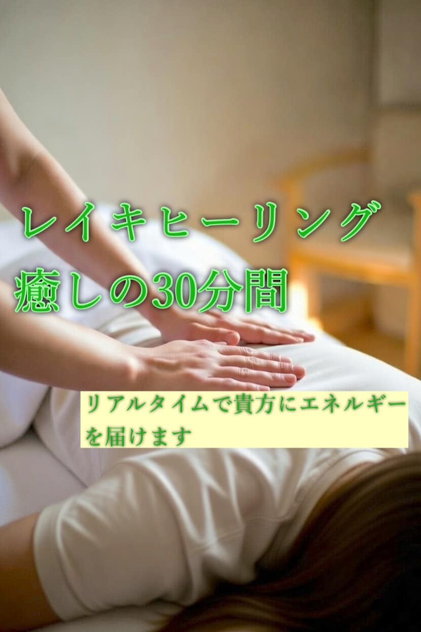 リアルタイムでレイキヒーリングします 心の疲れ、体の疲れ、今すぐふっと楽にします イメージ1