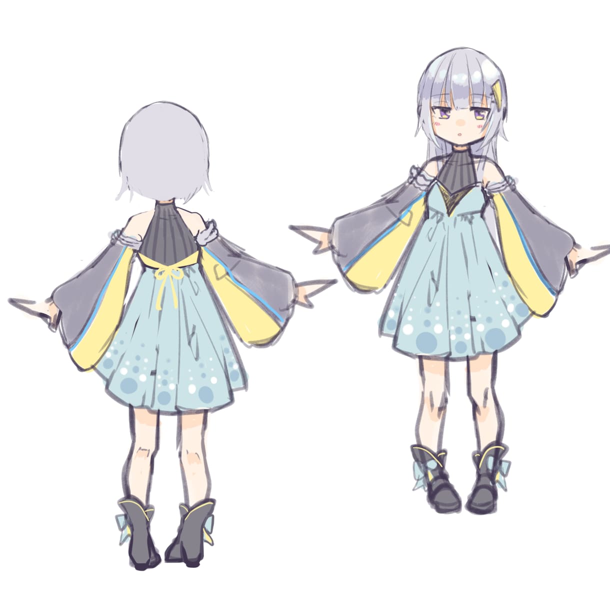 Live2D用イラスト(パーツ分け込み)制作します キャラクターデザインからパーツ分けまで！ イメージ3