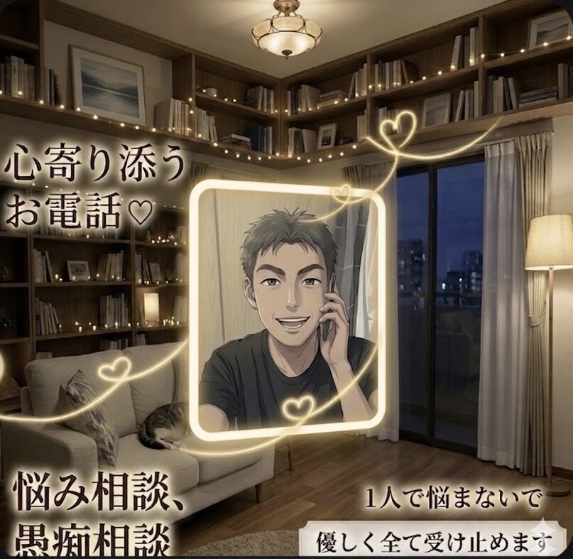 どんな小さな愚痴も否定せず優しく聴きます 心が限界になる前に。あなたの味方になって全て受け止めます。 イメージ1