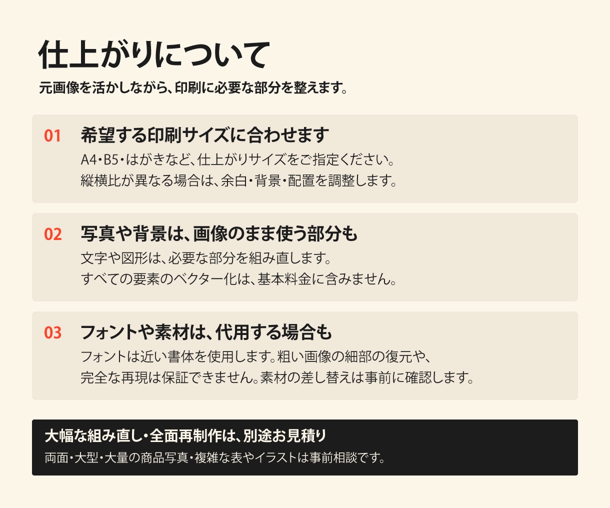 AIで作ったチラシを印刷用データに仕上げます 文字の修正から入稿準備まで。PDF・aiデータ付き イメージ5