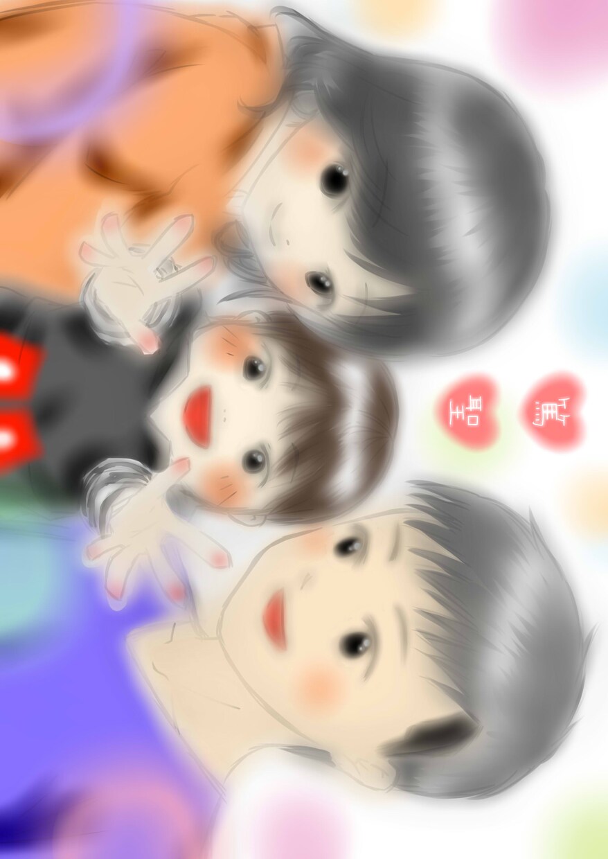 優しい似顔絵描きます 出産祝いに、成長記録に…優しい画風の似顔絵描きます♪ イメージ1