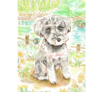 お好きな絵柄で動物のイラストをお描きします ペットや動物をお好きな絵柄で、アナログイラストに仕上げます。 イメージ4