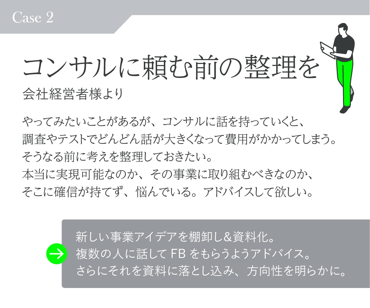 起業・開業・その他、戦略デザイナーが相談にのります 堂々巡りをやめて課題を整理。次の目標・行動を設計します イメージ6