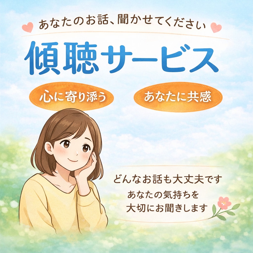 全て受け入れます ご自身のペースでお話ください。 イメージ1