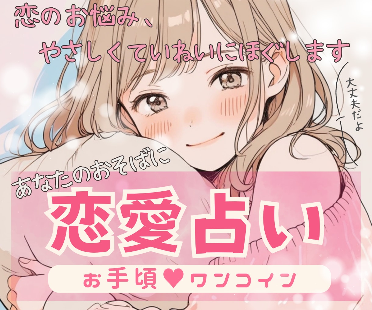 恋のわだかまりをケア♡どんなお悩みも受け止めます 考えすぎて疲れちゃった恋に…占いで整いませんか？ イメージ1