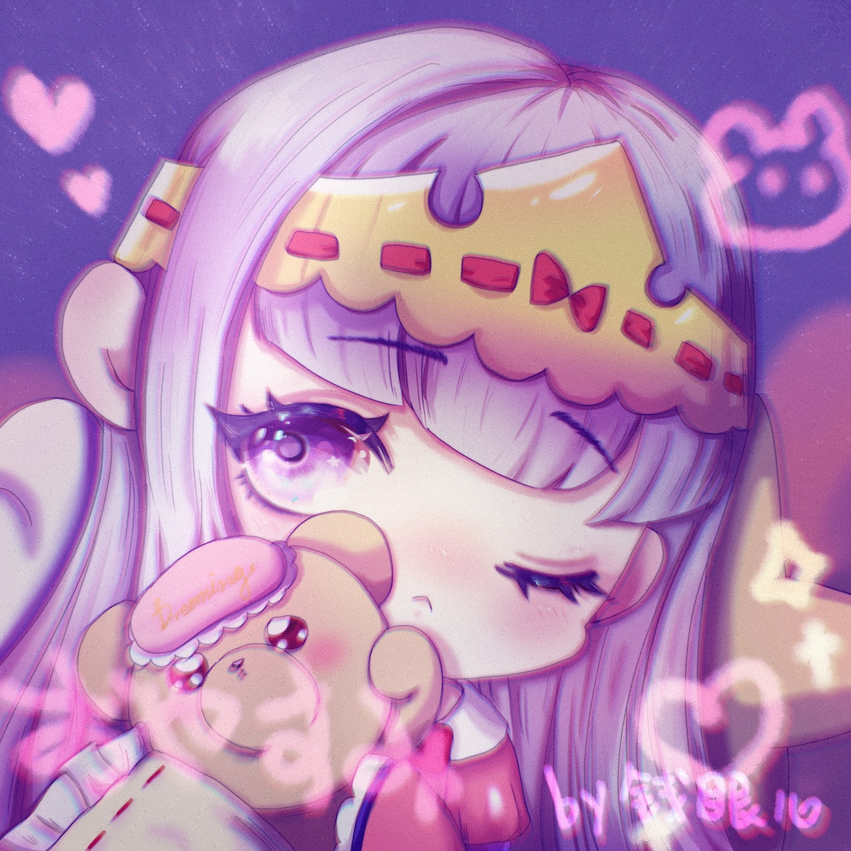 ミニキャラのアイコンを描きます ゆめかわなミニキャラを作成します:*:・(*´ω`pq゛ イメージ1