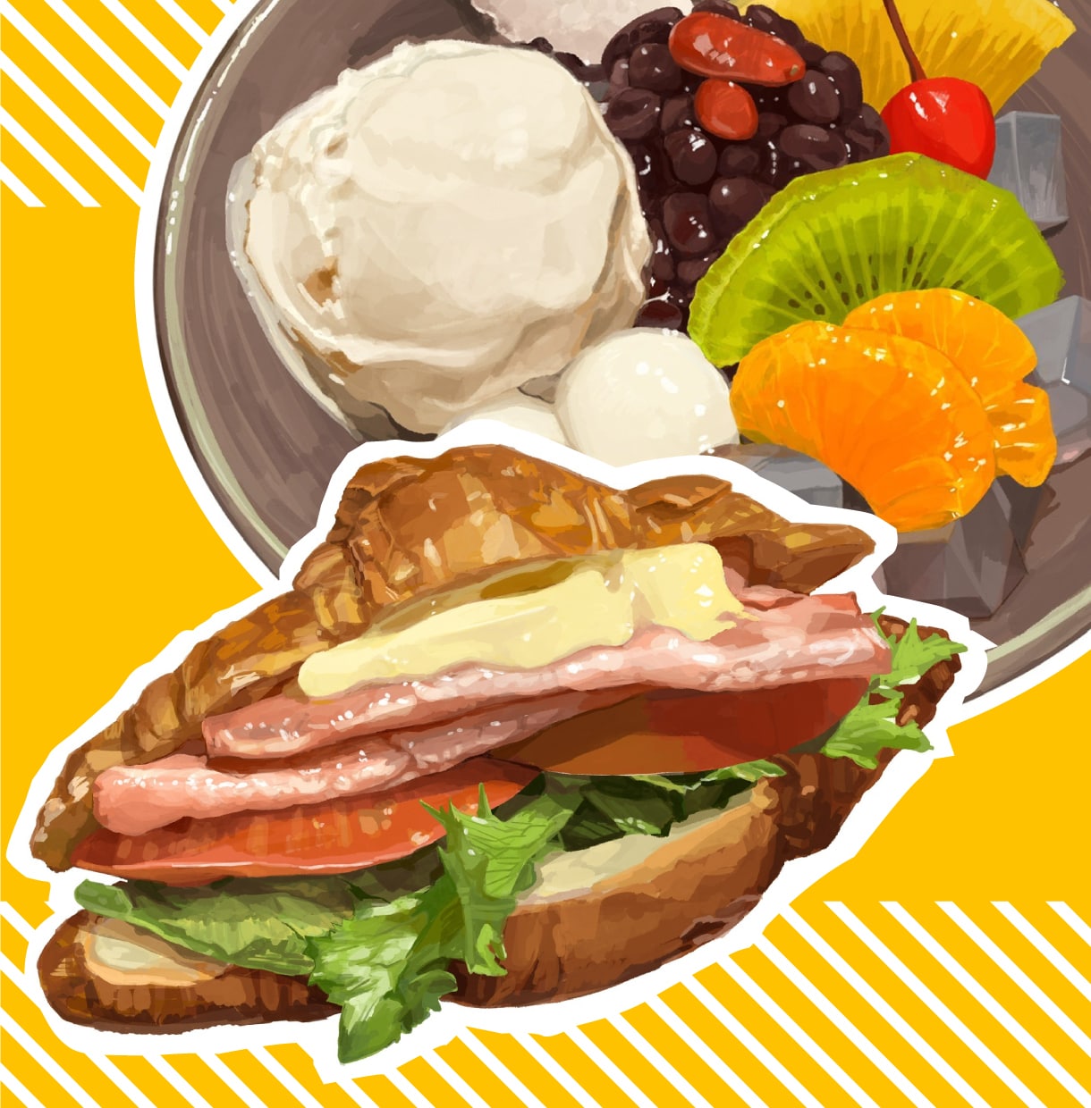 商用可！写真を元に食べ物のイラスト描きます メニュー表やショップカードに使えるかわいいイラストを制作 イメージ1